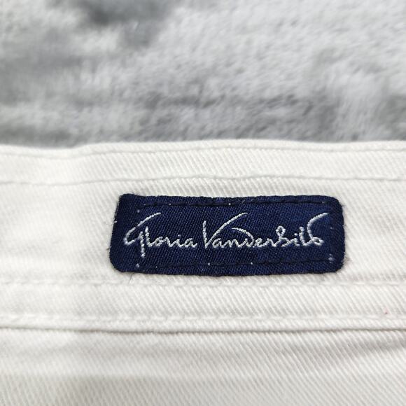 Gloria Vanderbilt Jeans Womens 12P PETITE White High Rise Straight Leg Stretch - Picture 6 of 14